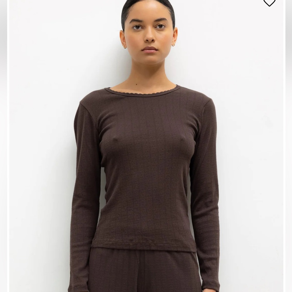 Jockey brushed thermal Long Sleeve Tee re/done Le set